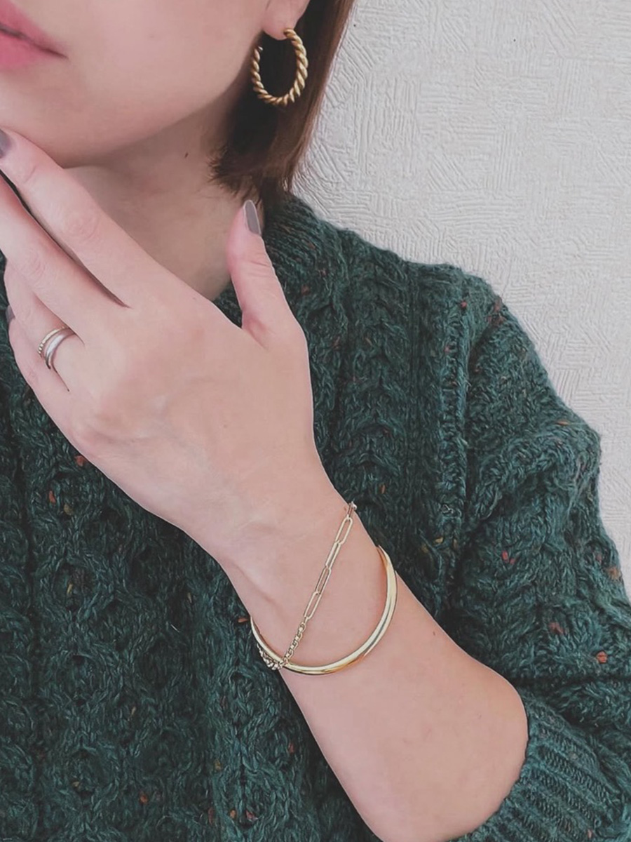【ｈ＆ｄジュエリー】Layered Two Bracelets｜スタイリング・コーディネート