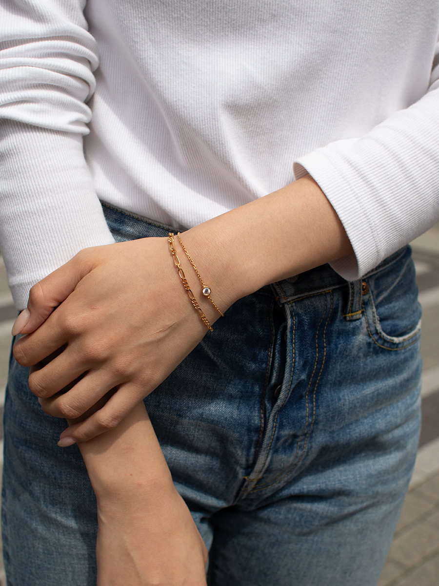 【ｈ＆ｄジュエリー】Layering Two Bracelets｜スタイリング・コーディネート