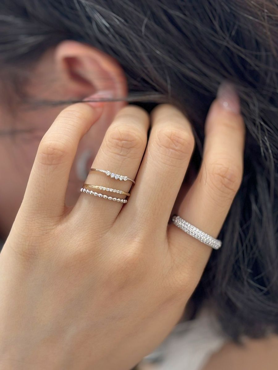 【ｈ＆ｄジュエリー】Stackable Rings｜スタイリング・コーディネート