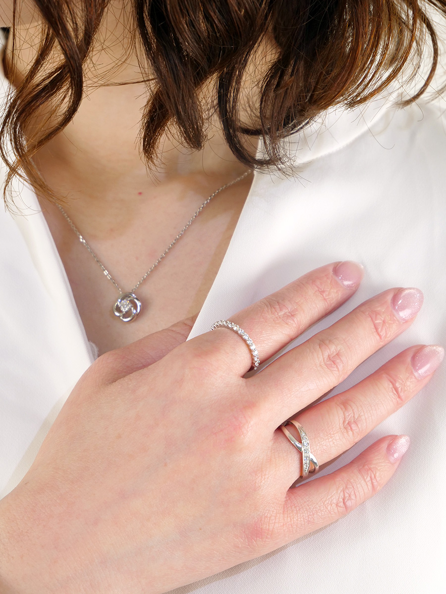 【ｈ＆ｄジュエリー】Necklace × Ring｜スタイリング・コーディネート