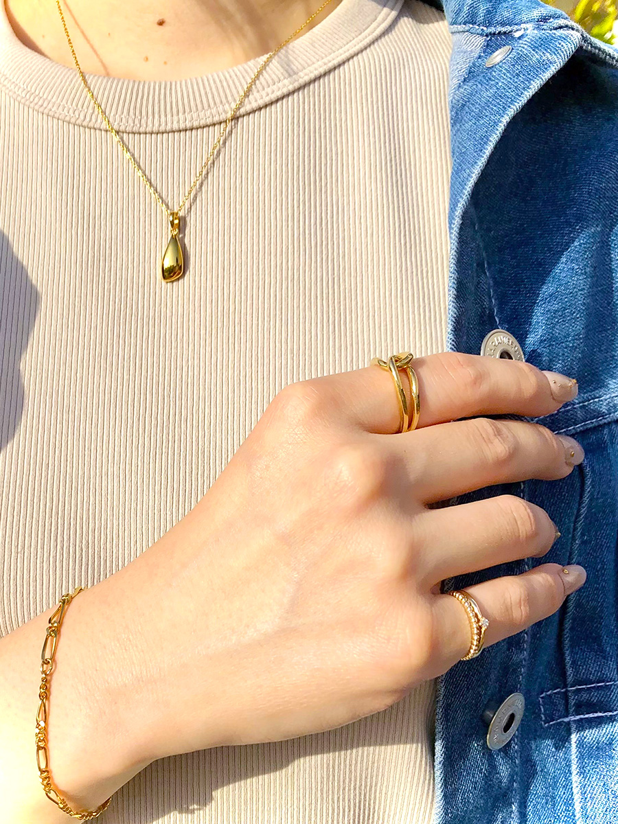 h&dジュエリー Necklace × Ring × Bracelet 高見えスタイリングコーデ