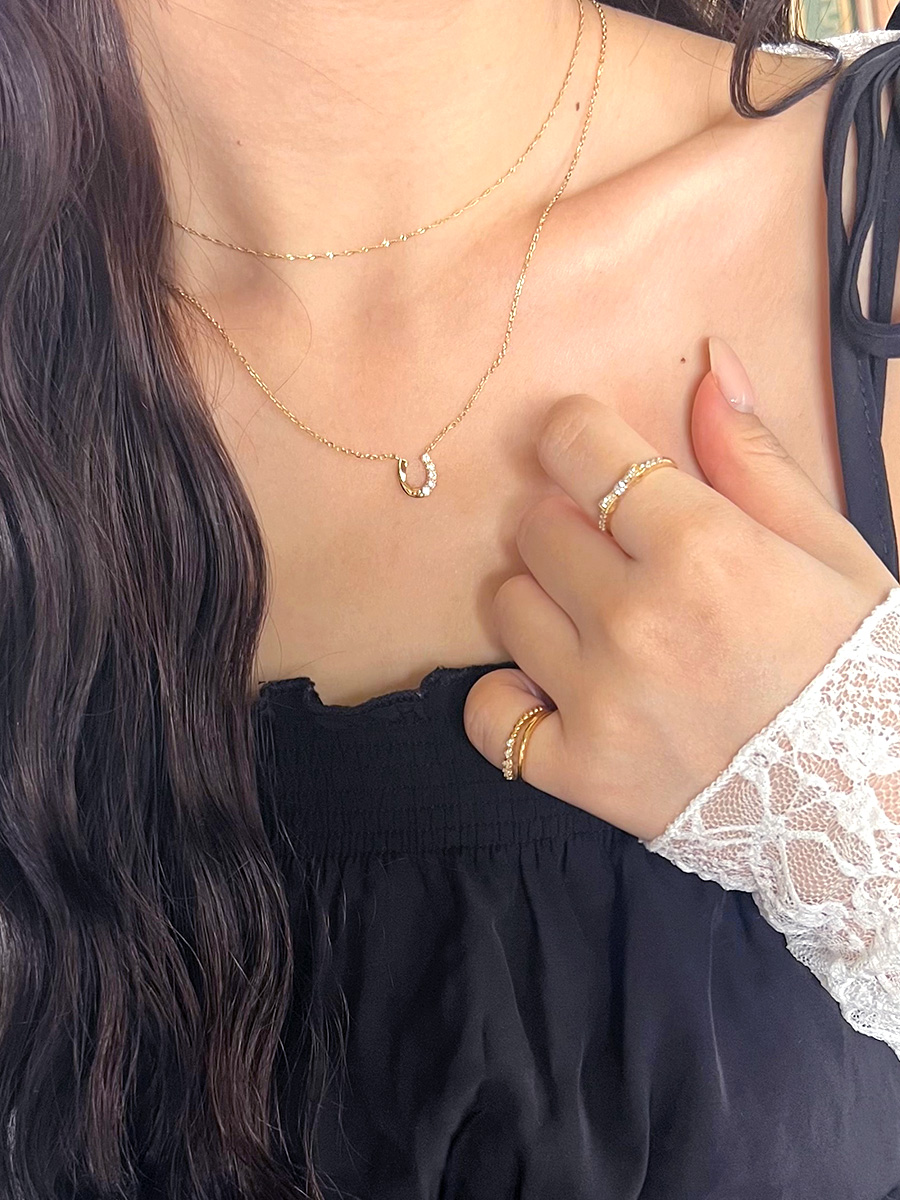 ｈ＆ｄジュエリー Necklace × Ring 高見えスタイリングコーデ