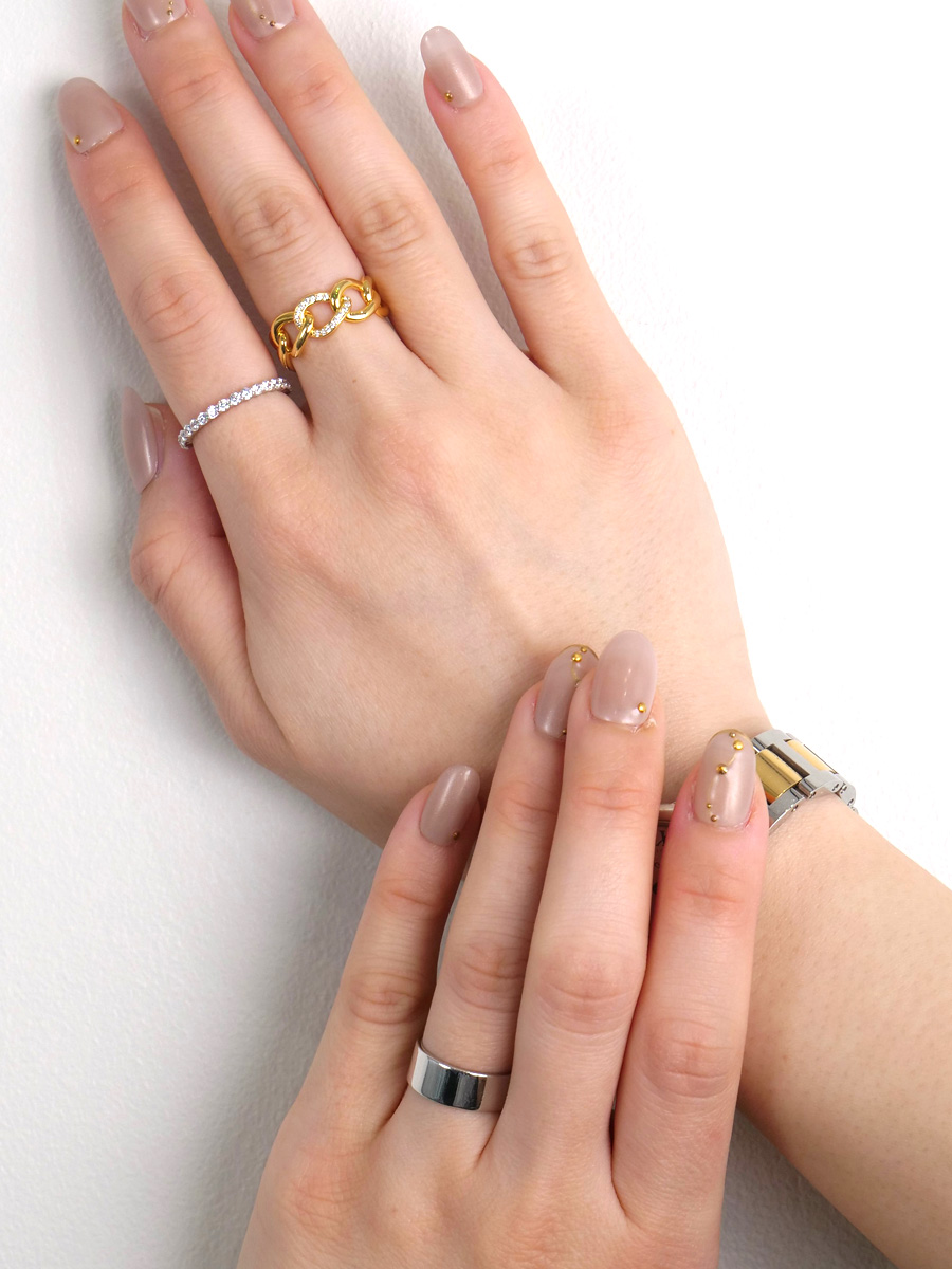 【ｈ＆ｄジュエリー】Ring layered｜スタイリング・コーディネート
